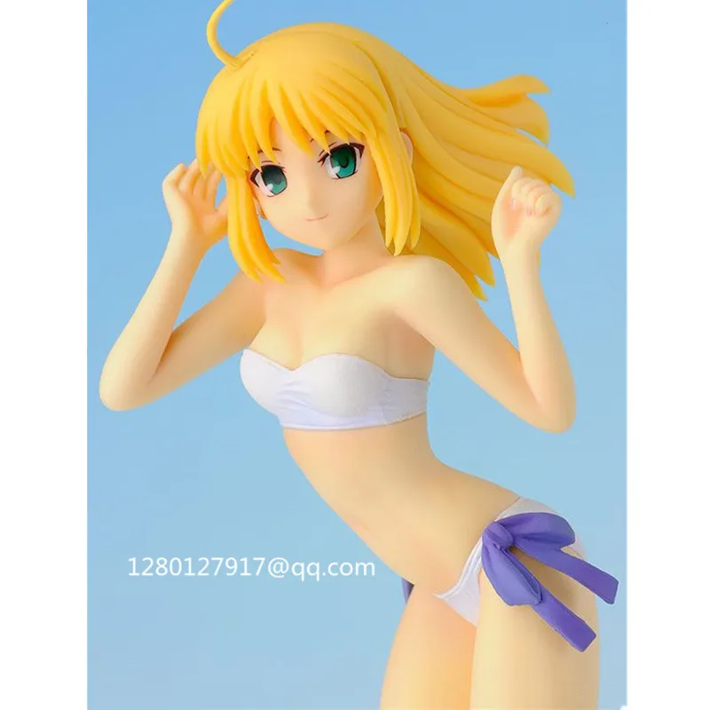 16 см Fate/Hollow Ataraxia Arturia Pendragon купальник издание 1/10 Saber PVC аниме сексуальные Фигурки