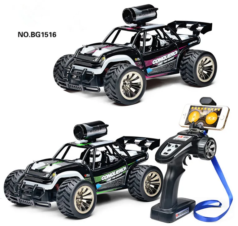 WIFI FPV Racing Vedio Car 1:16 весы 2 4G высокоскоростной пульт дистанционного управления RC BG1516