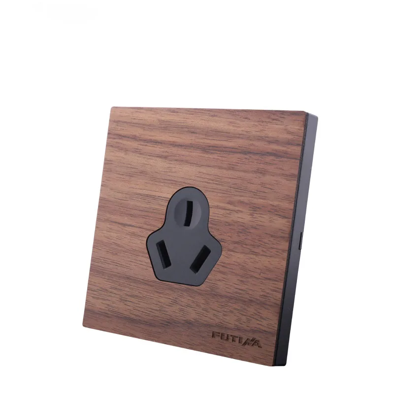 Деревянная Ретро Поверхностная настенная розетка 86 стиль 16A 110в 250в для