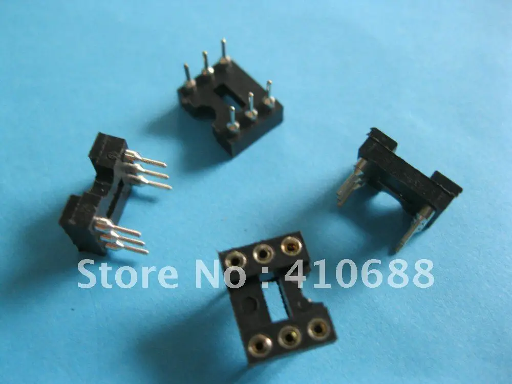 600 шт. IC гнездо адаптера круглые 8 Pin заголовки и (IC) Шаг гнезда 2 54 мм X = 7 62 мм|socket