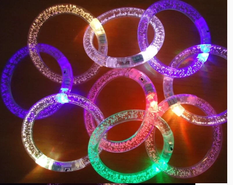 

Flash toy multi color flash light led acrylic bracelet led foam baton glow stick for wedding party concert props 20pcs/lot