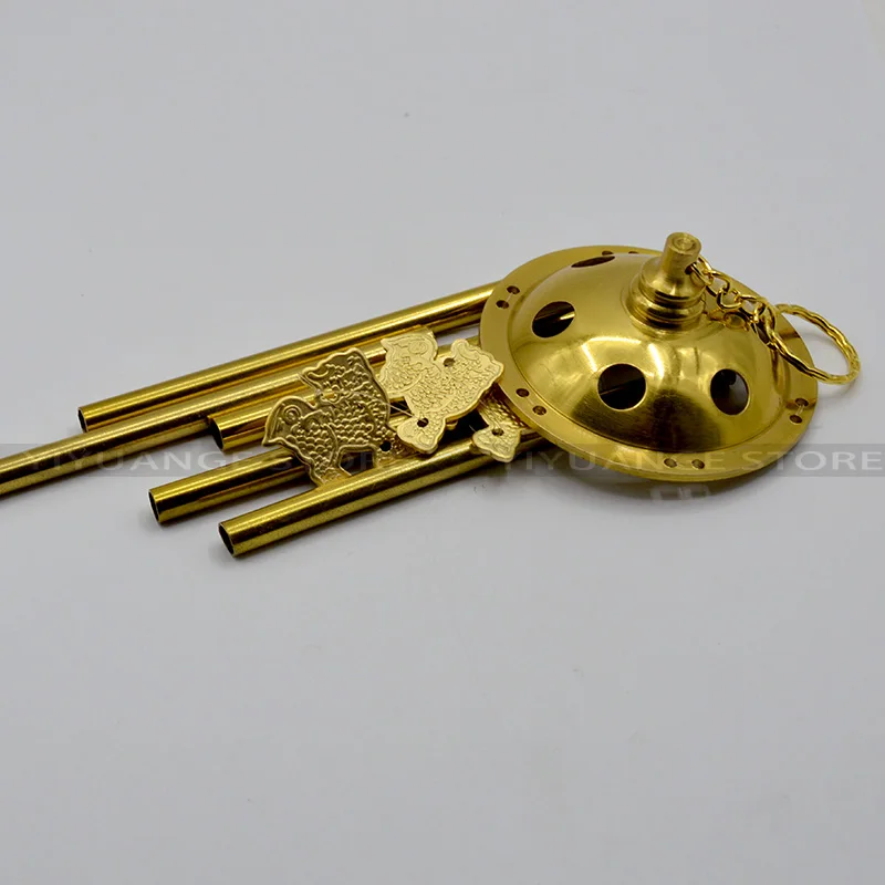 Фен шуй медные ветряные колокольчики удача и процветающий бизнес Единорог для