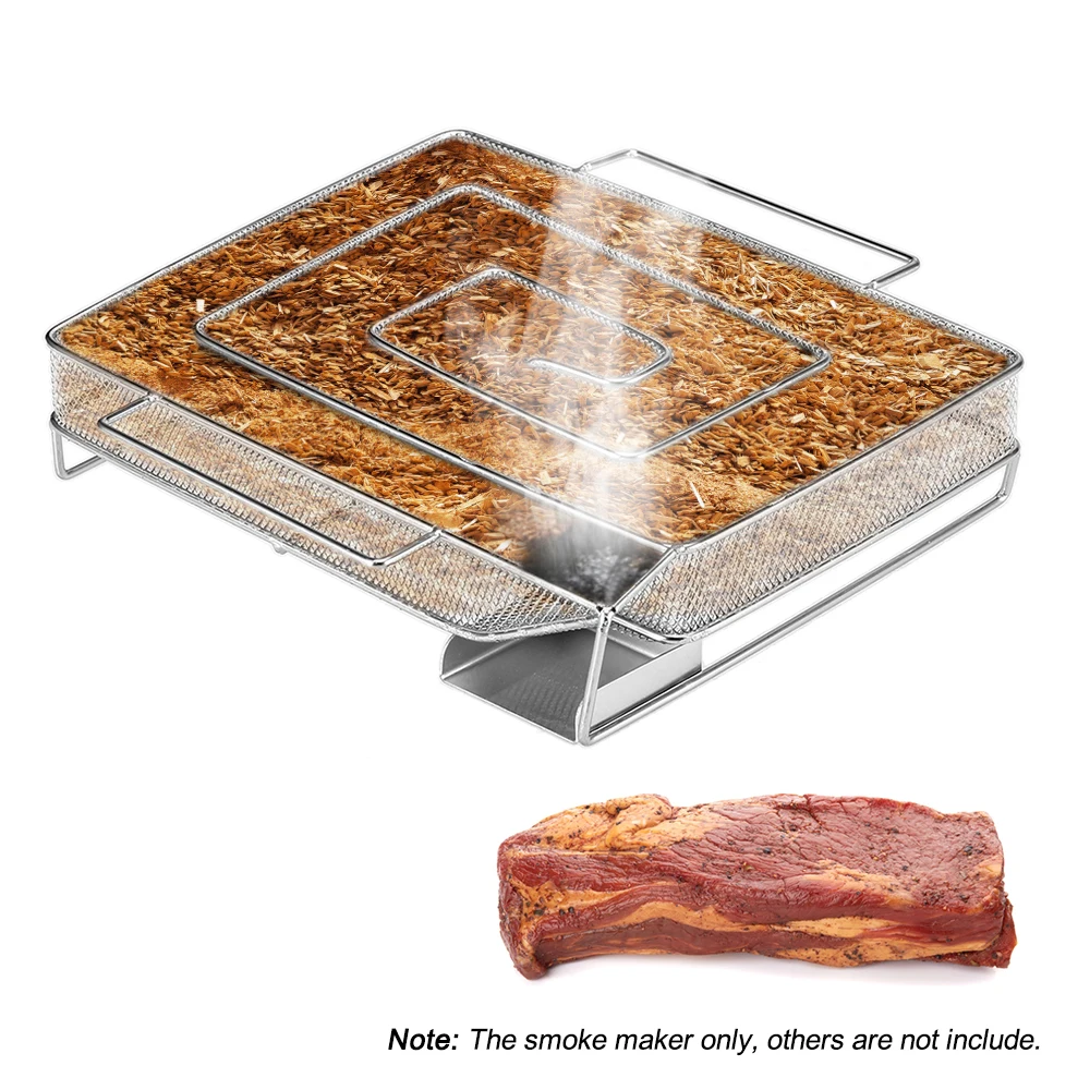 Генератор холодного дыма коробка для курения гриль сетка курильщик щепы