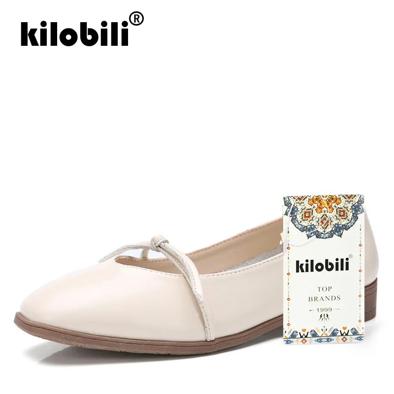 Kilobili/2019 г. весенние женские туфли-оксфорды балетки на плоской подошве женская