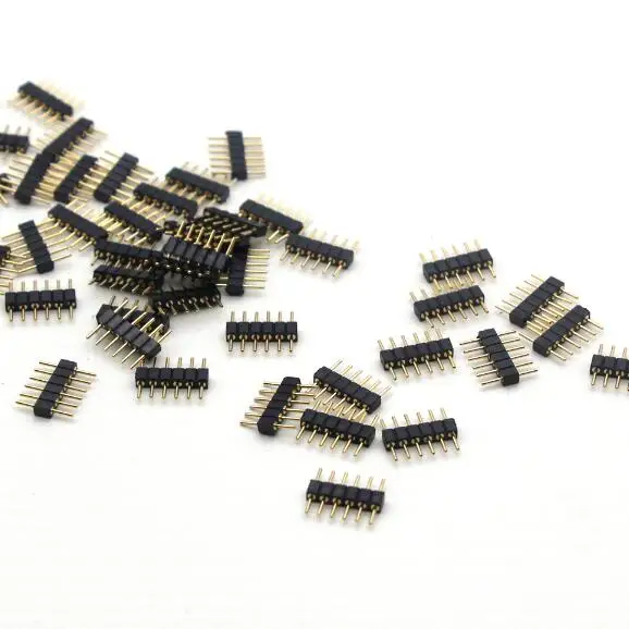 5pcs 6pin needle 4pin 5pin 6pin Мужской Женский Кабель-адаптер для контроллера 5050 3528 SMD RGB RGBW RGB+ CCT светодиодный светильник 5 шт - Цвет: 5pcs 6pin needle