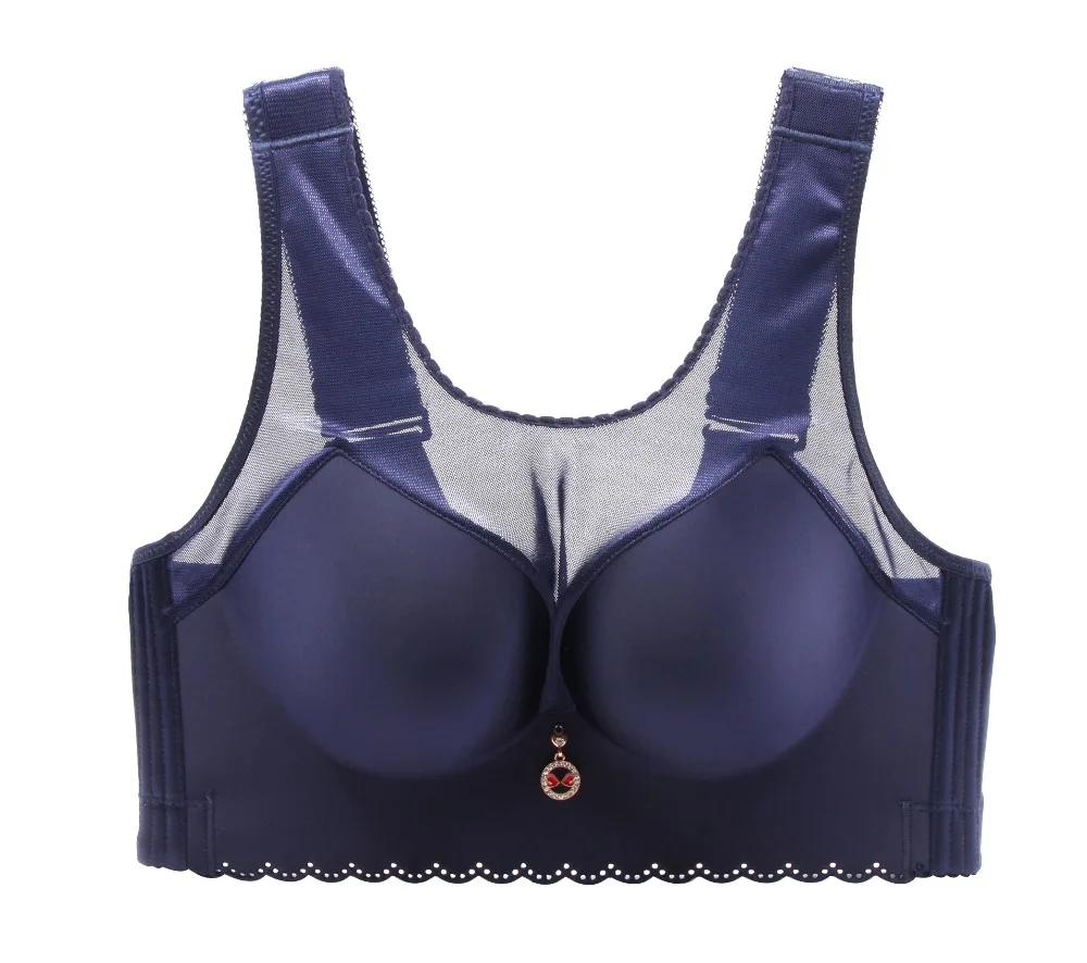 Full cup super-thin bra Adjustment type Big chest is small. Sexy big code 120CDE Breast collection Ladies | Женская одежда
