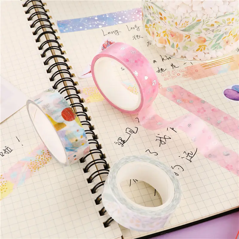 1 шт. Kawaii тонкая рисовая бумага клейкие ленты Скрапбукинг маскирования клейкие ленты наклейки Скрапбукинг Washitape стиральная лента sumikko 02589