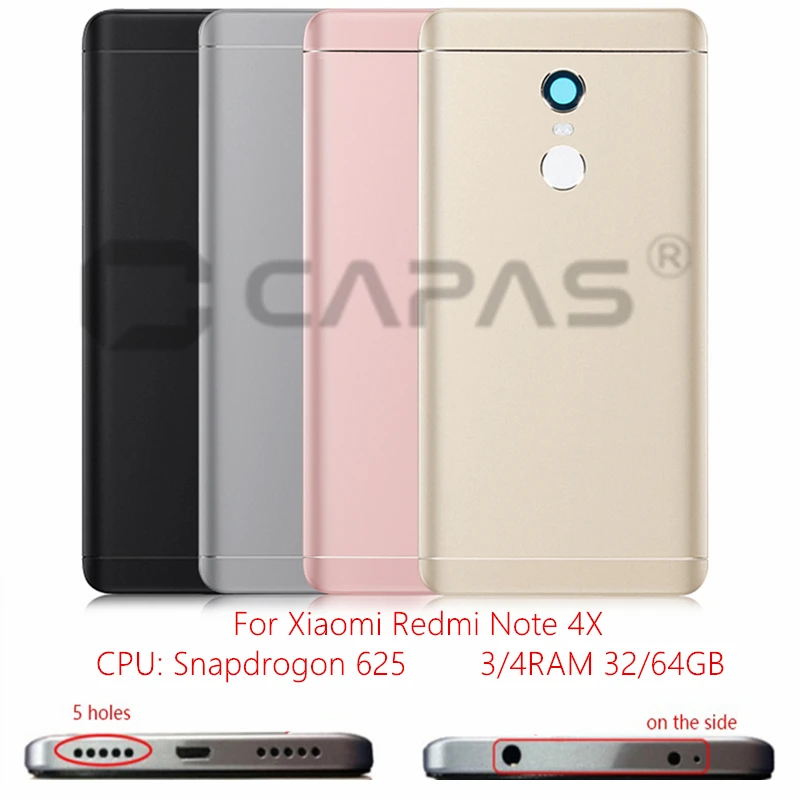 Металлическая задняя крышка аккумулятора для Xiaomi Redmi Note 4X 3 ГБ 32 Snapdragon 625 Корпус