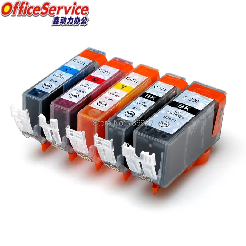 15X PGI-220 CLI-221 PGI220 CLI22 Совместимый картридж для Canon MP648 MP988 MP996 MX868 MX876 IP3680 IP4680 IP4760