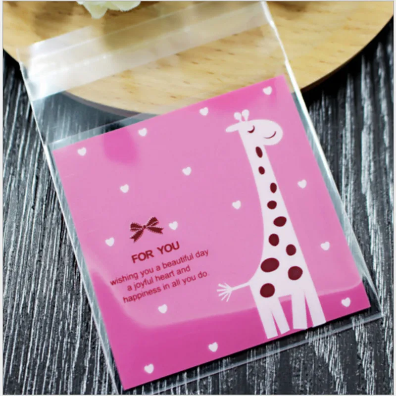 50 шт. милый большой пасть чудовища пластиковый пакет для печенья на день рождения