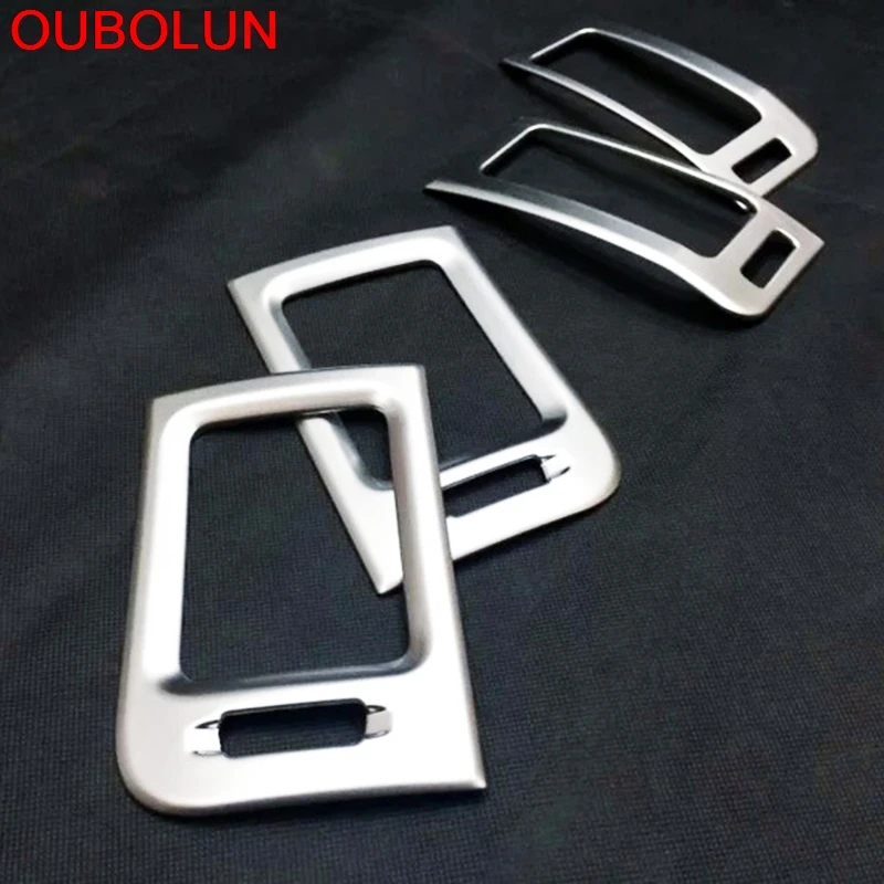 OUBOLUN ABS хром для Nissan X Trail T31 2008 до 2013 XTrail Передняя вентиляционная крышка средняя