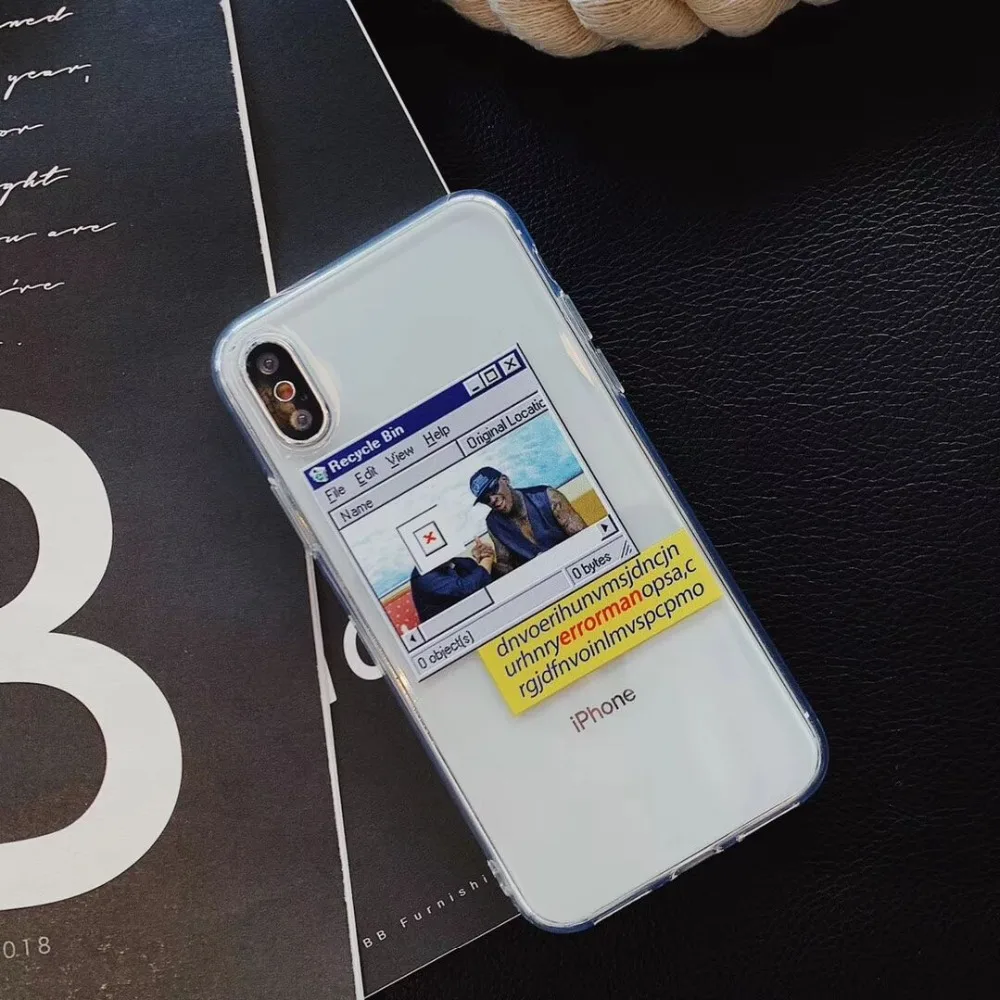 Индивидуальность популярный дизайн прозрачный чехол из ТПУ для iPhone 6 6s 7 8 plus