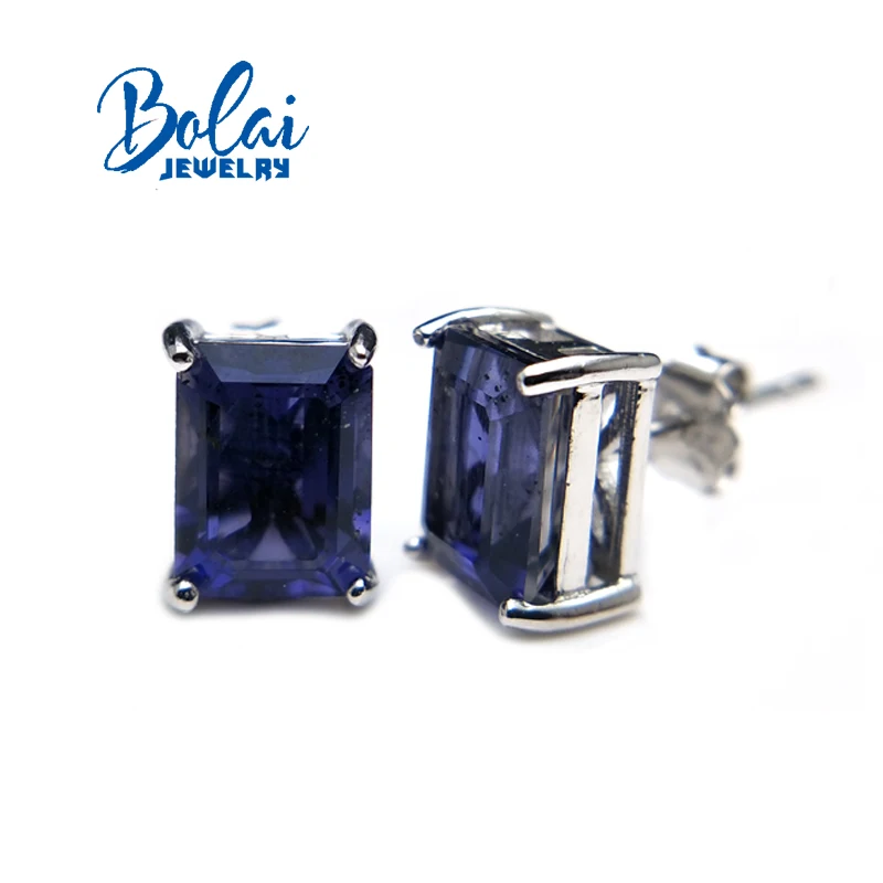 Bolaijewelry природный варяжский камень кольцо и серьги 925 серебро ювелирные украшения