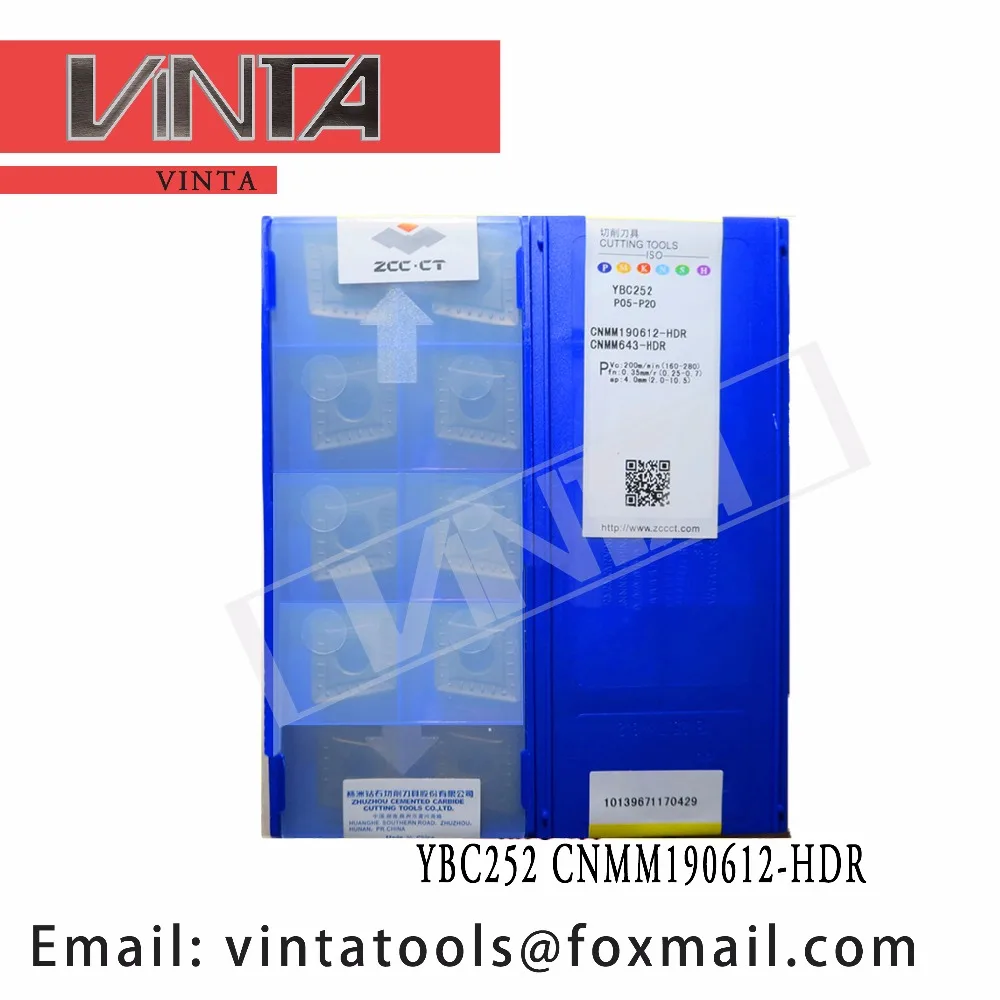 

High quality 10pcs/lots YBC252 CNMM190612-HDR cnc carbide turning inserts