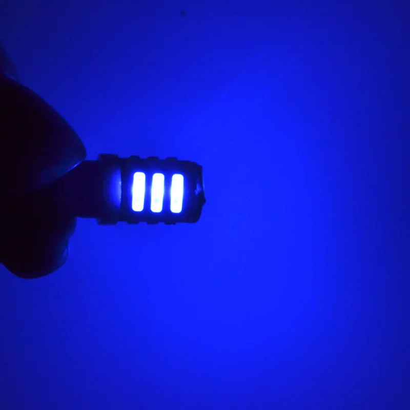 10 шт. супер яркий Автомобильный Клин T10 11 SMD 7020 LED 80MA W5W 194 168 номерной знак