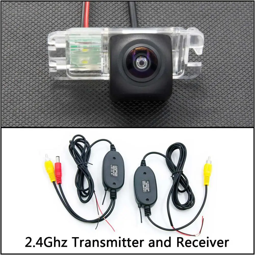 Camera With Wireless 175 градусов HD камера заднего вида для Ford Mondeo MK4 C-Max MK2 S-Max MK1 Galaxy MK3 Fiesta MK6 Kuga EcoSport автомобильный монитор - Название цвета: Camera With Wireless