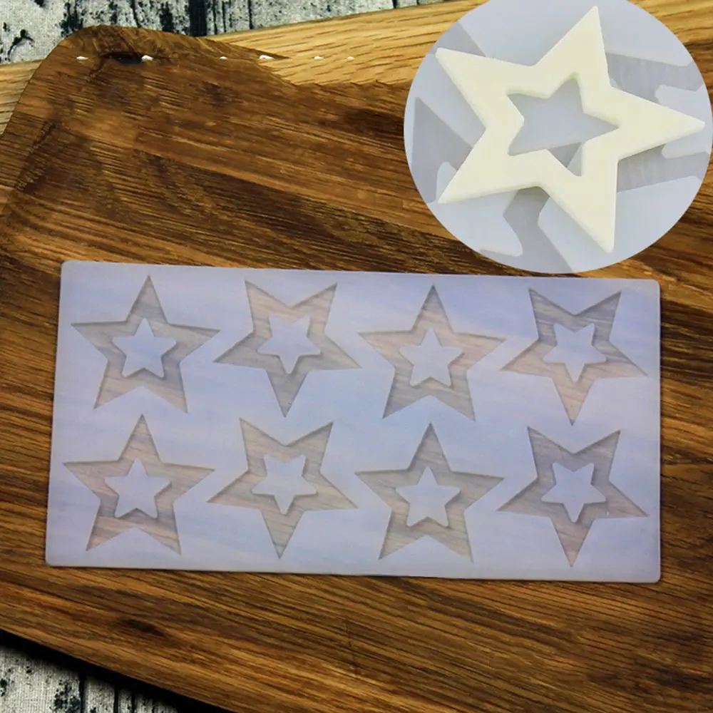 Модные DIY 3D Star Форма силиконовые формы украшения торта инструменты кекс торт Toppers Шоколад Плесень Декор Muffin Pan выпечки инструменты