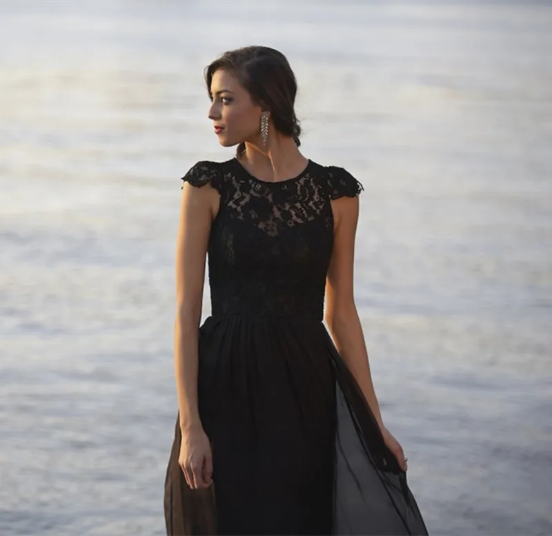 Tank A-Line Chiffon With Lace Coral Colored Bridesmaid Dresses Elegant Women Dress For Wedding Party | Свадьбы и торжества