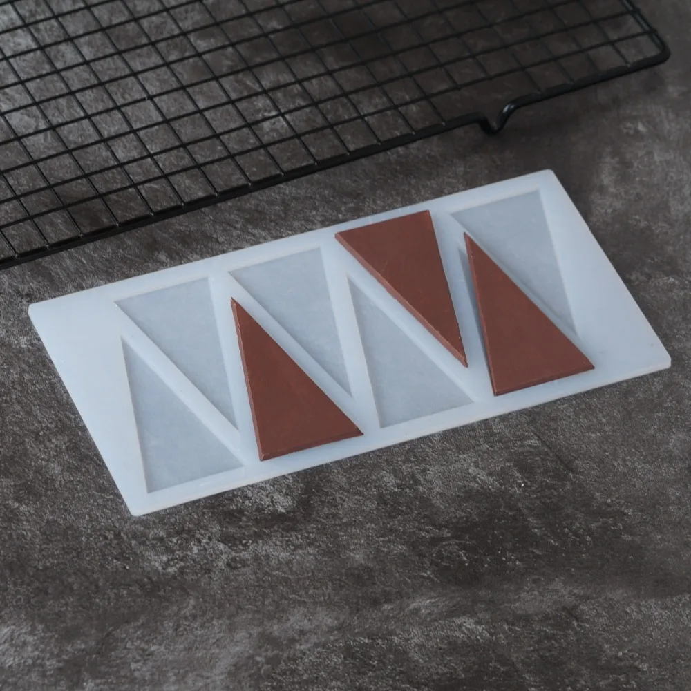 Isosceles треугольная форма силиконовая форма для украшения торта инструменты силиконовая форма для шоколада переводная форма для листа форма для выпечки трафарет Chablon