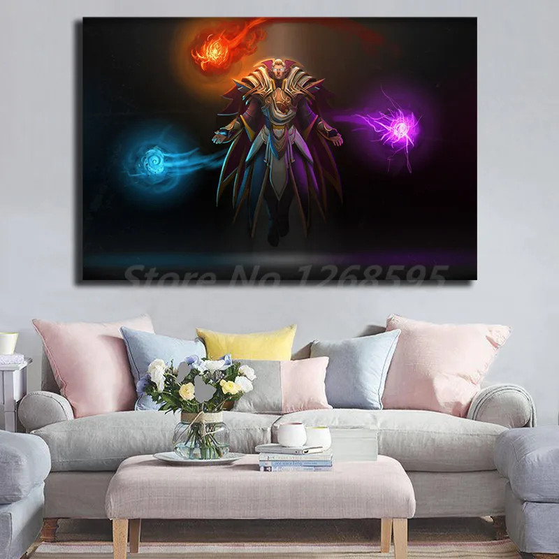 Invoker Dota 2 обои настенные художественные холст постер и печать Картина