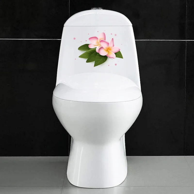 ZTTZDY 22 1*16 2 см Plumeria Цветок современное искусство Ванная комната Туалет наклейки на