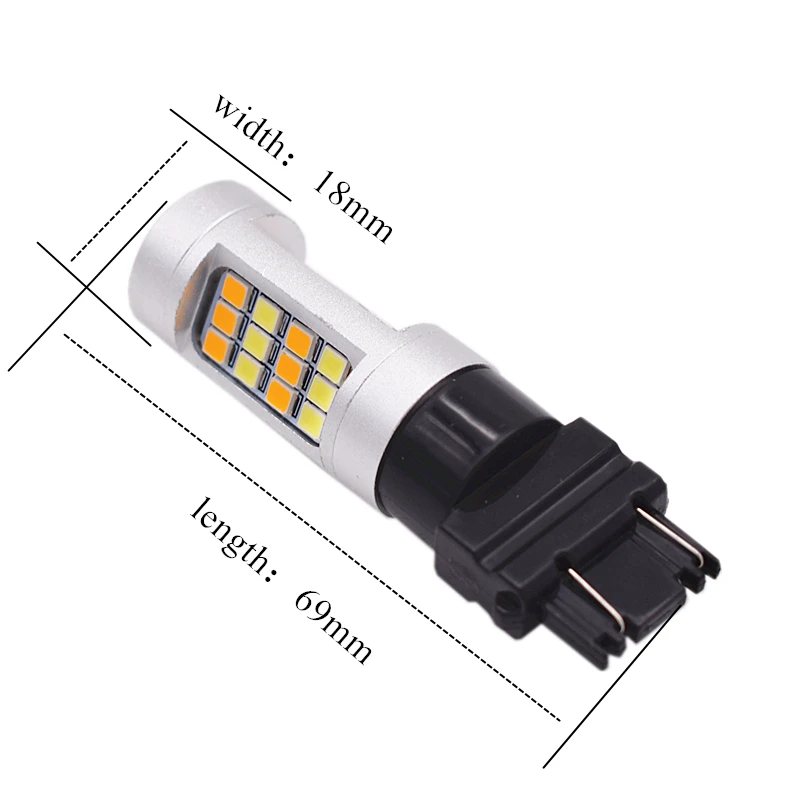 2 шт. T25 3157 7443 светодиодный указатель поворота горки 42smd 2835 Светодиодные