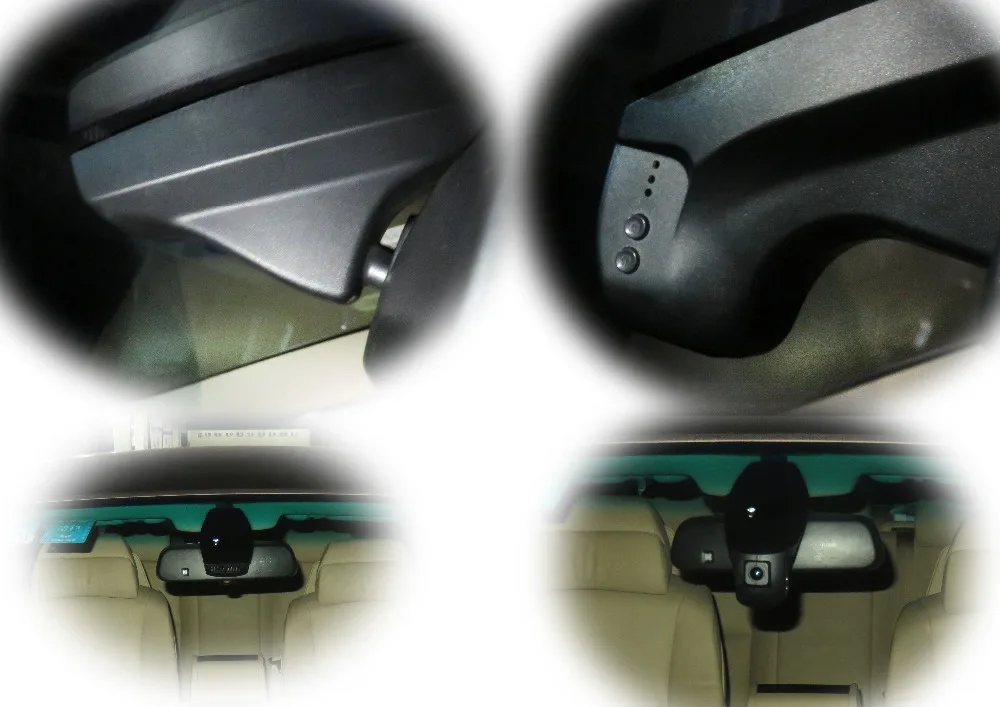 Скрытая установка Автомобильный видеорегистратор DVR для BMW X5 X6 F15 F18 F10 F01 F02 Novatek 96655