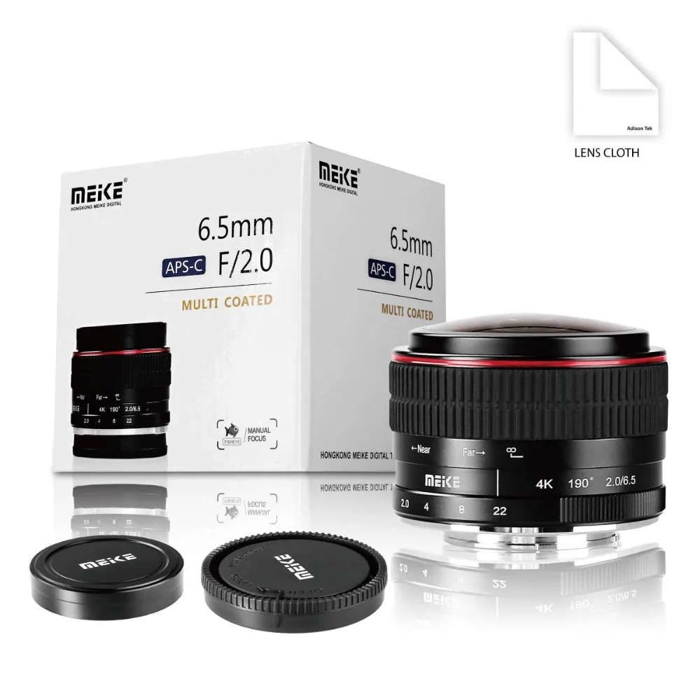 Объектив Meike MK 6 5 мм f/2 0 "рыбий глаз" для камер Olympus Micro 4/3 с креплением EM10 Mark ii EM5