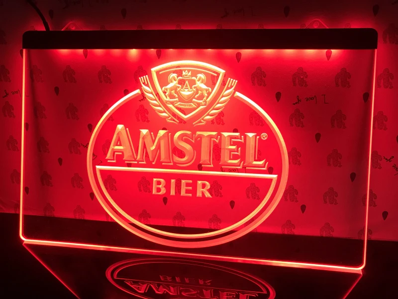 024 Amstel пивной бар светодиодный световой знак|Таблички и знаки| |