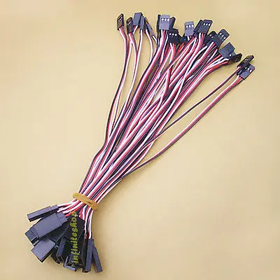 

30 x 20cm Servo Extension Cord Lead 26awg Wire For Futuba Connector Cable