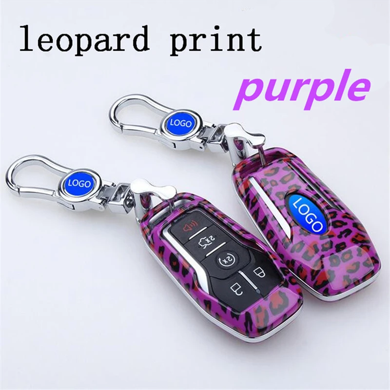Хит продаж автомобильный чехол для ключей Ford Леопардовый принт стильный брелок