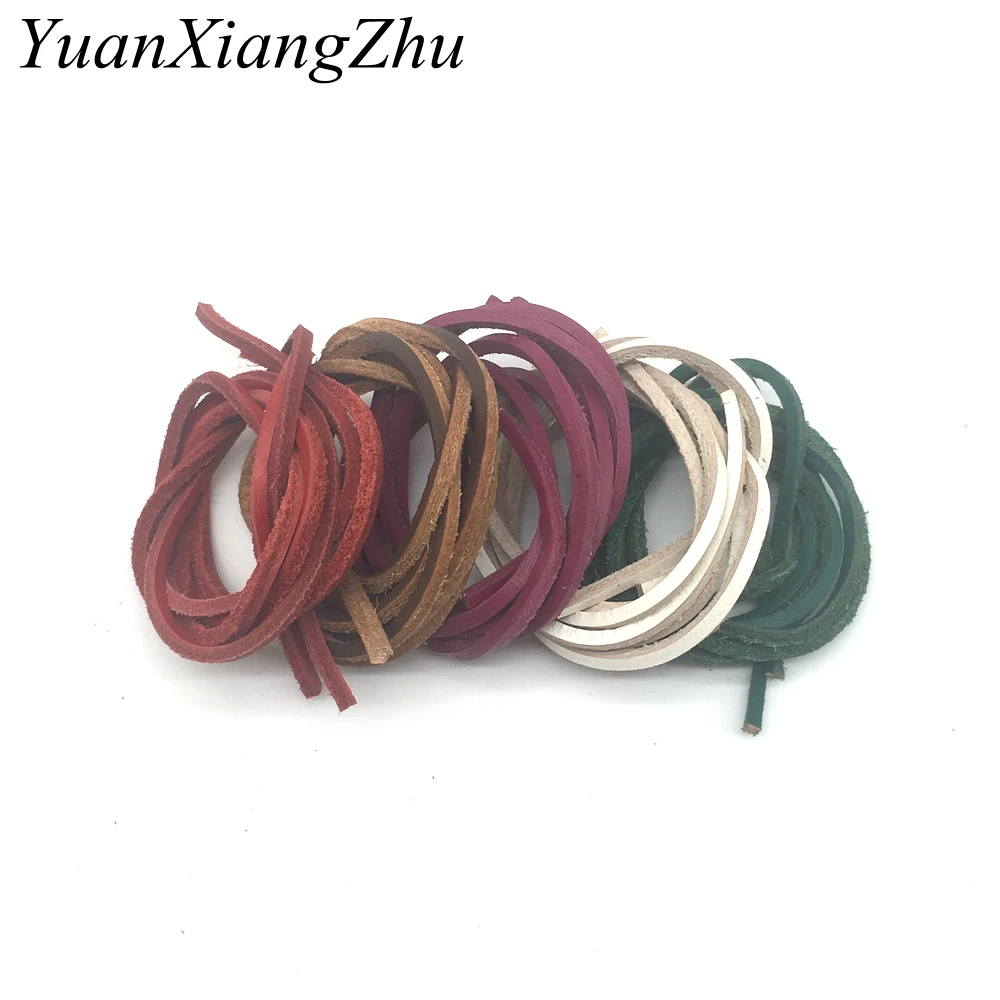 

1Pair Square genuine leahter shoelaces unisex retro boot shoe laces fashion loafers boats shoelace 60/80/100/120/140/160CM P5