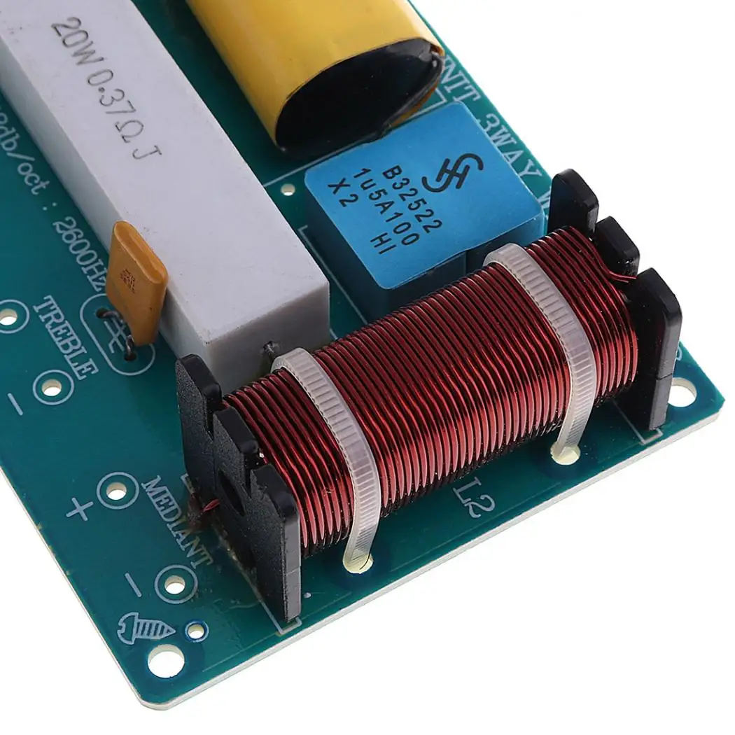 12V 120W Динамик 3 Way аудио делитель частоты громкий Динамик 3 предмета в комплекте, кроссовер фильтры для Динамик s