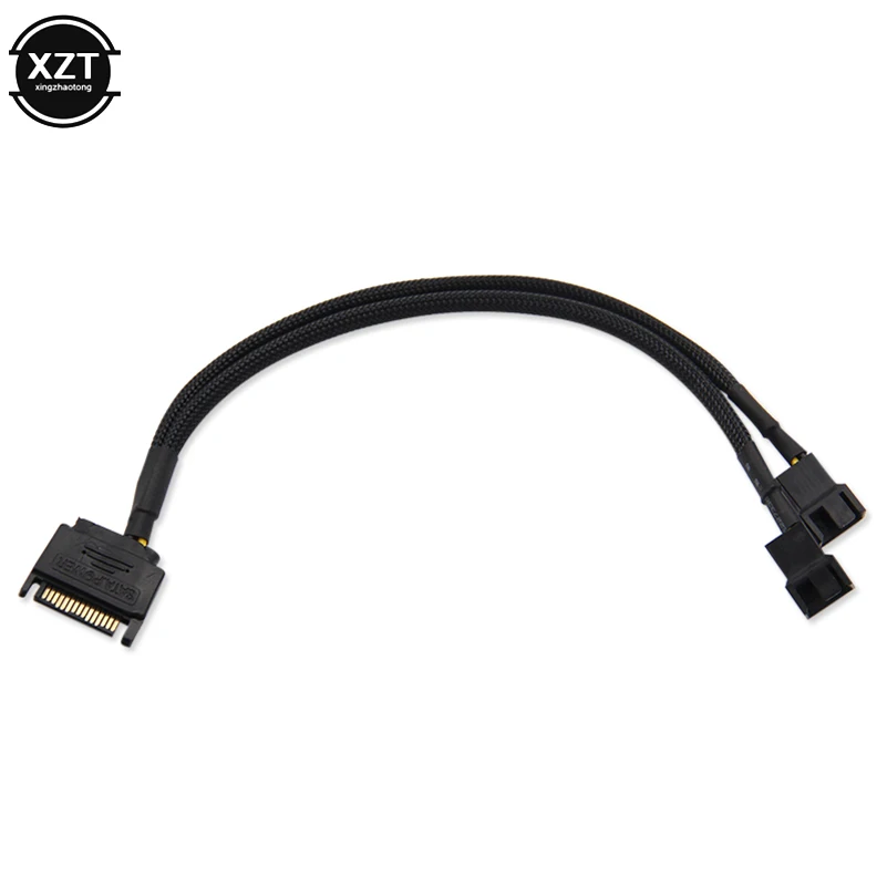 Ноутбук SATA 15 Pin до 3 4 охлаждающий кабель вентилятора материнская плата cpu адаптер