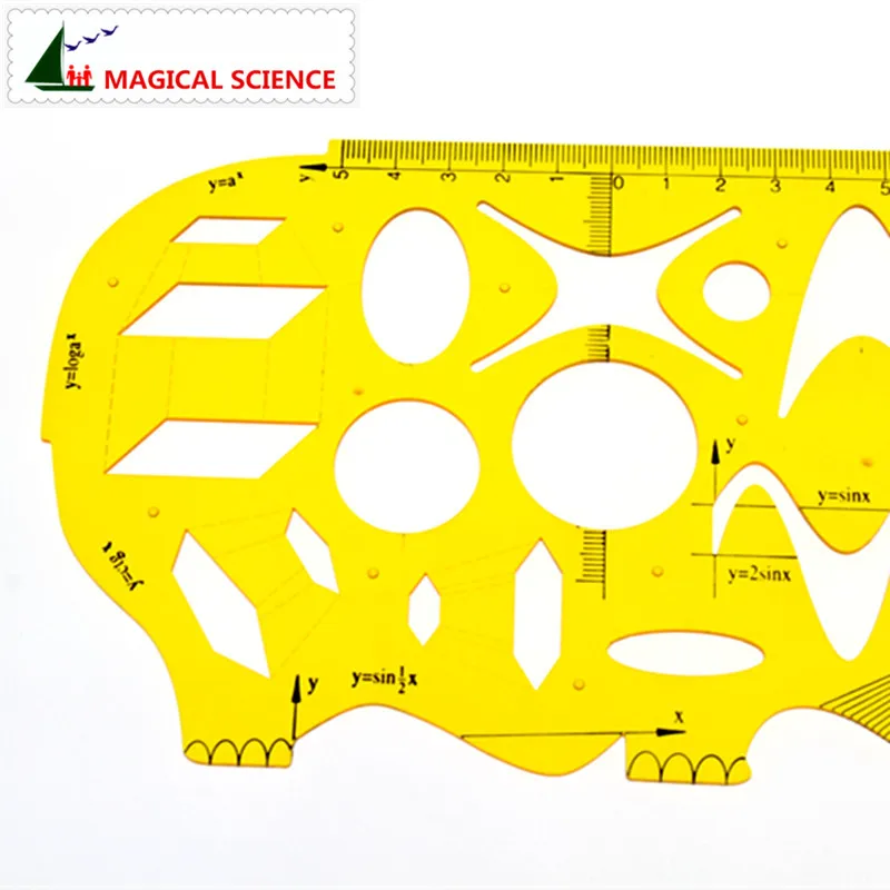 Пластиковые Обучающие математические шаблоны многофункциональные линейки для