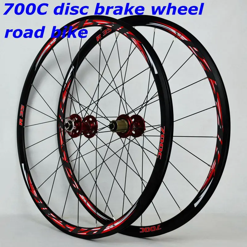 

700C disc brake road wheels road bicycle disc brake road bike V/C brak 30MM alloy rim 700C/29inch Cross-country road bike wheel