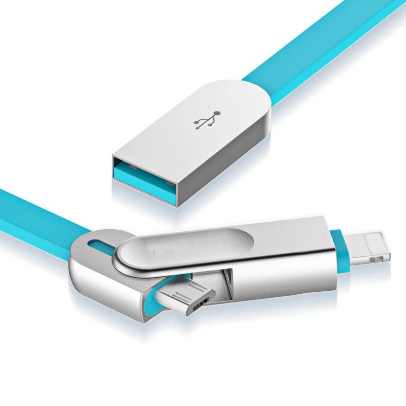 ENJOY уникальный 2 в 1 Lightning и Micro USB кабель для передачи данных зарядки iPhone 7 6 6s Plus 5S