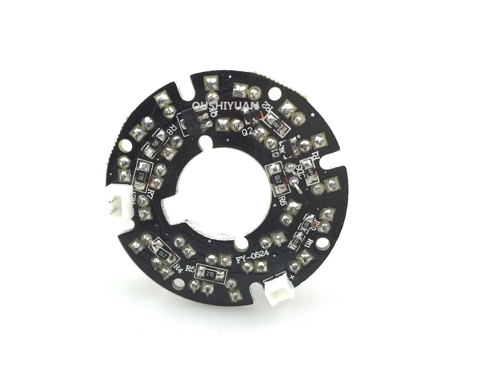 CCTV 24 шт. светодиоды 5 мм Инфракрасный ИК 90 градусов лампы доска 850nm для DIY CCTV Камера