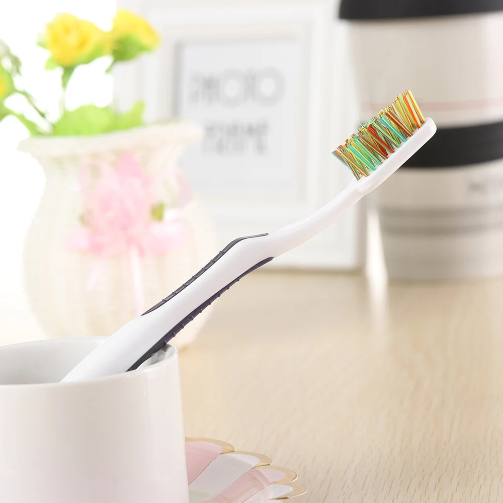 Случайный цвет! Зубная щетка с супержесткой щетиной 1 шт. для ухода за зубами