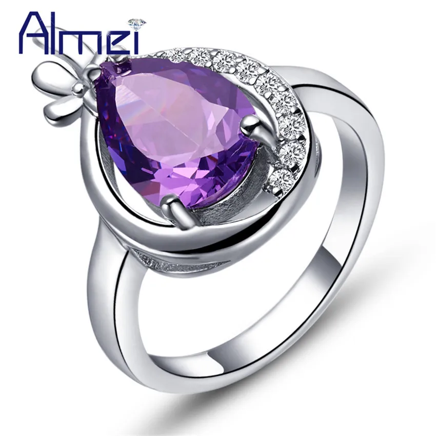 Almei дешевые китайские Jewellery Bague серебро Цвет кольца ювелирные изделия Meninas