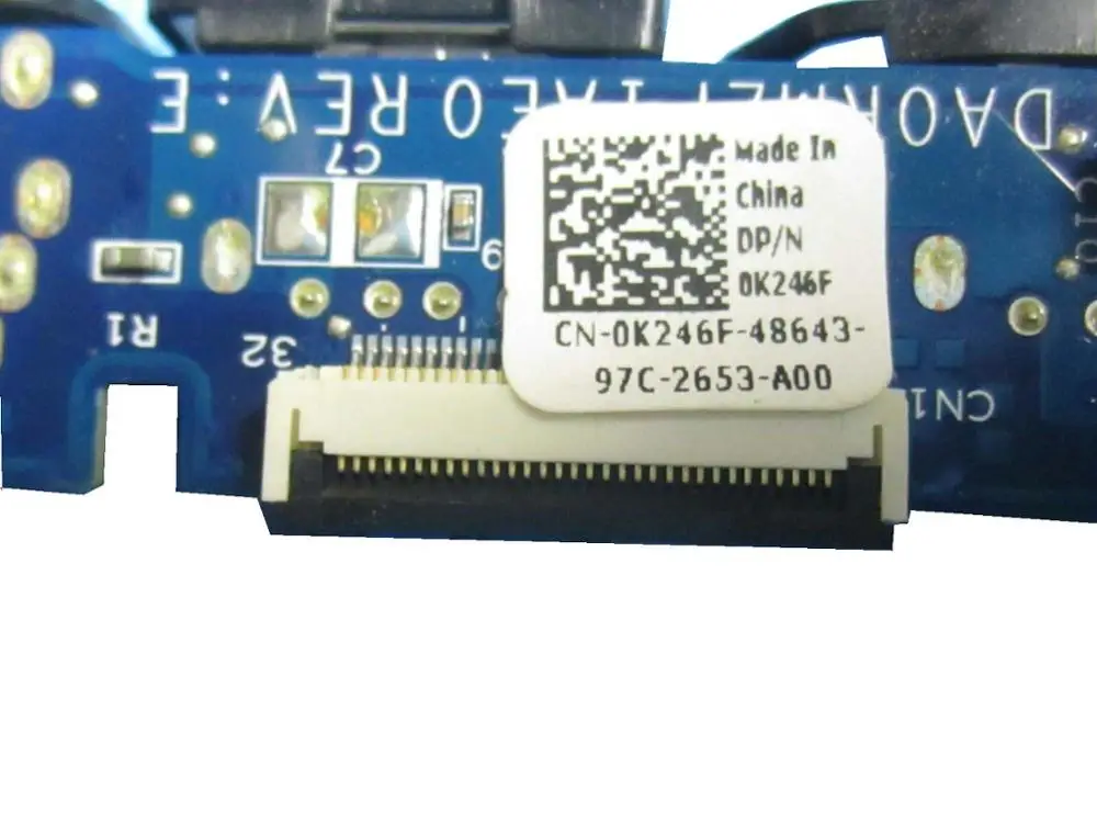 Бесплатная доставка для Dell 0K246F DA0RM2PIAE0 USB аудио порт плата ввода вывода Серии XPS