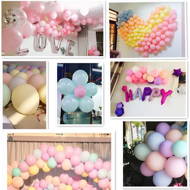 100 шт 10 дюймов Макарон шарики для свадебного украшения Baby Shower малыш счастливый