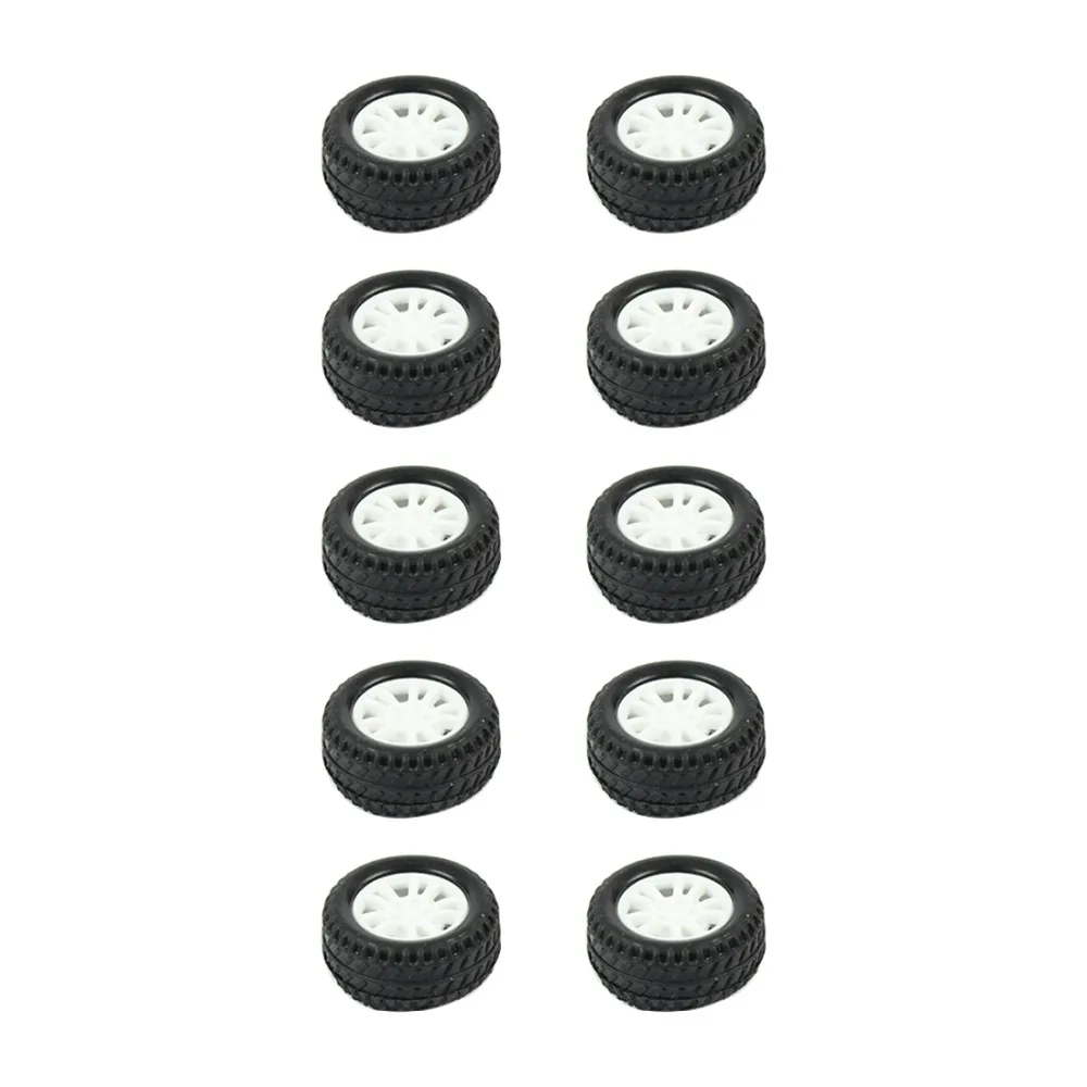 10 шт 20*8*1,9 мм резиновые полые шины колеса автомобиля модель колеса DIY игрушка аксессуар для автомобиля F17678