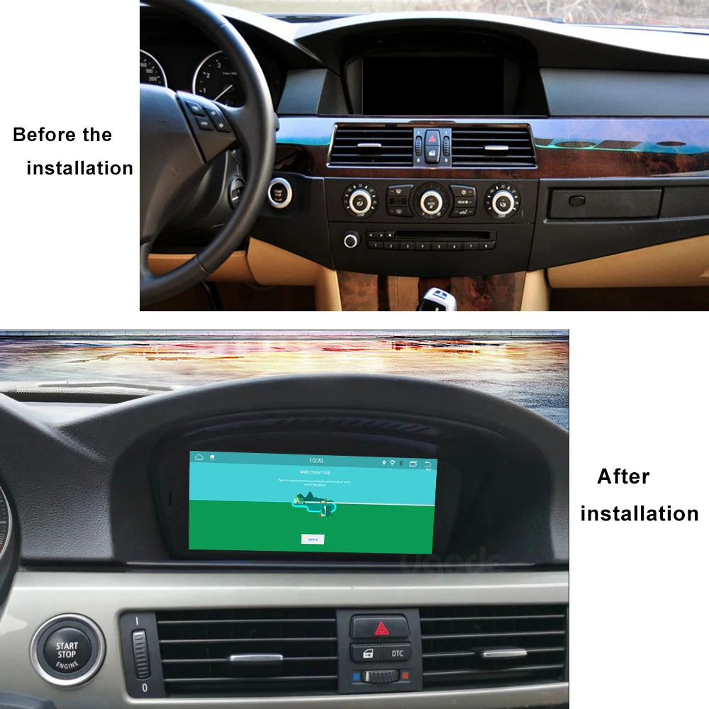 Автомобильный GPS 8 &quotHD экран Android 9 0 навигация для BMW 5 серии E60 3 E90 CIC Система Авто