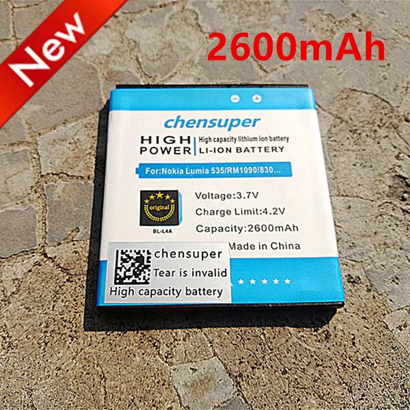 chensuper 2600mAh BV-L4A Replacement For Nokia Lumia 830 RM-984 Lumia830 535 BV L4A BL-L4A | Mobile Phone Batteries