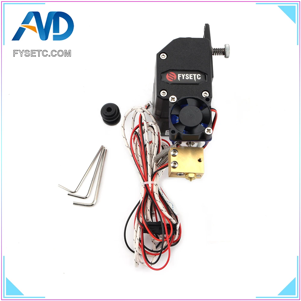 Черный BMG экструдер V6 HOTEND с датчиком PT100 двухприводный для Wanhao D9 Creality CR10 Ender 3 Anet E10 |