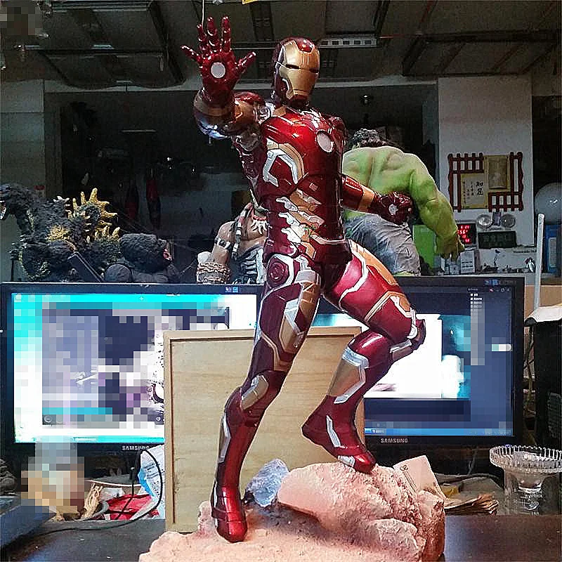50 см Мстители 3 Infinity War Железный человек MK43 фигурка куклы игрушки статуя из смолы