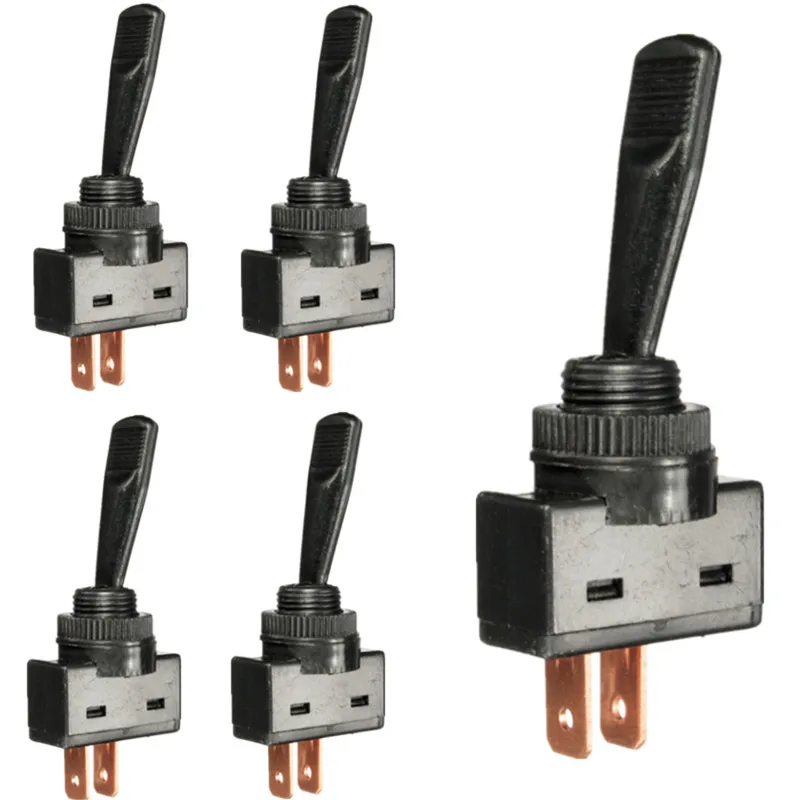 5PCS 12V 20A Car Boat Dash Light Board Panel Long ON OFF SPST ON-OFF Toggle Switch