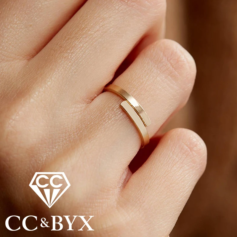 

CC Simple Dainty Finger Rings for women Super Mistress Thin Adjustable Midi Stainless Steel Ring Knuckle Ring Trinkets