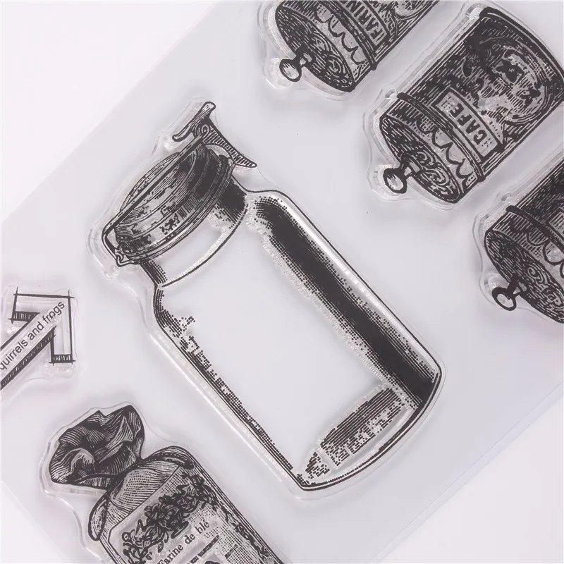 Bottle Transparent Clear Stamps for DIY Scrapbooking/Card Making/Kids Christmas Fun Decoration Supplies | Канцтовары для офиса и